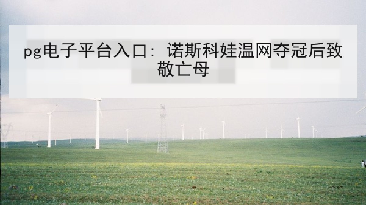 pg电子平台入口: 诺斯科娃温网夺冠后致敬亡母