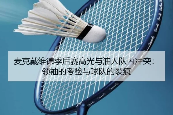 麦克戴维德季后赛高光与油人队内冲突：领袖的考验与球队的裂痕